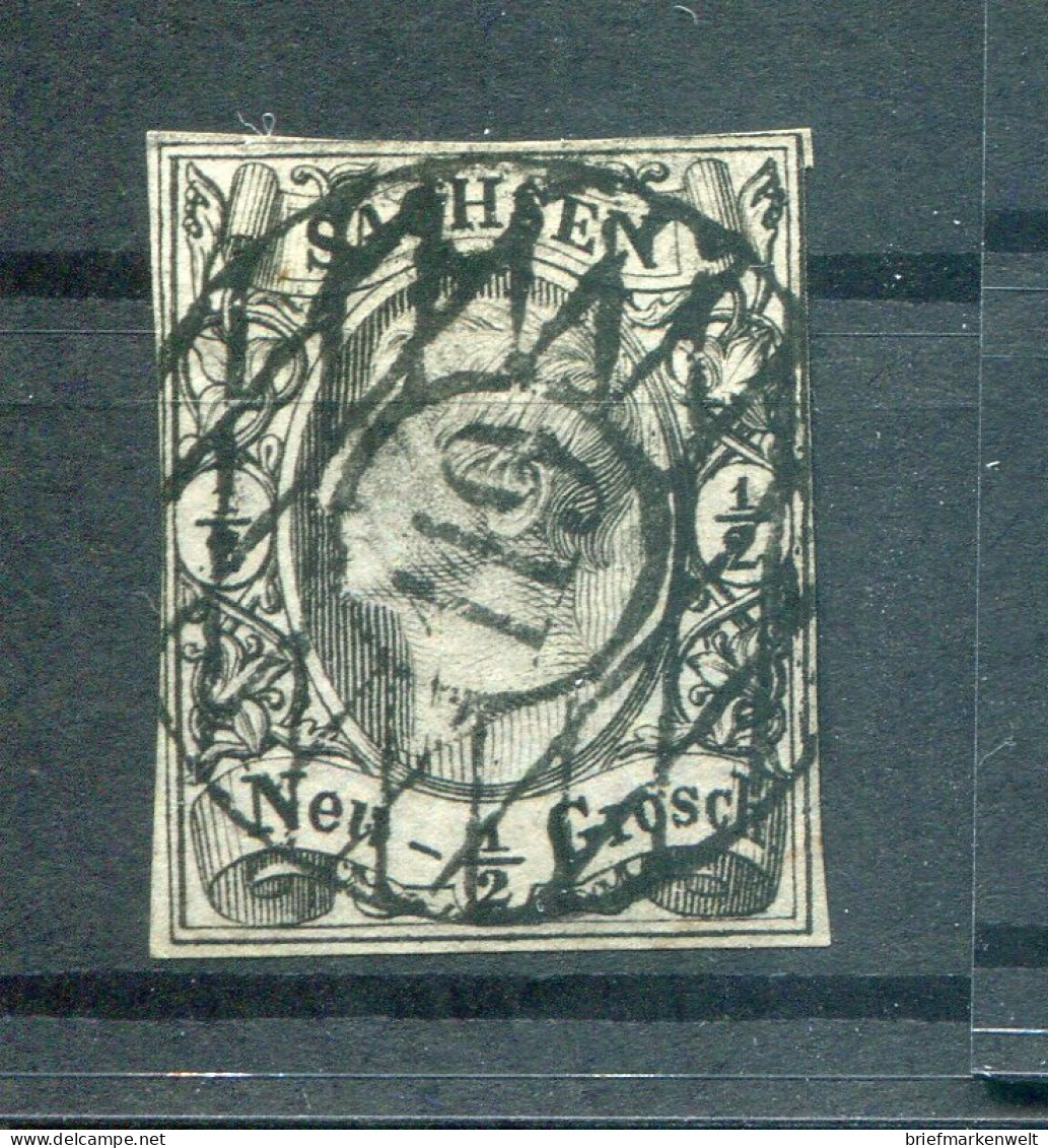 Sachsen Nummernstpl 119 GRÜNA Auf 8 Auf Johann Gest. (10721 - Sachsen