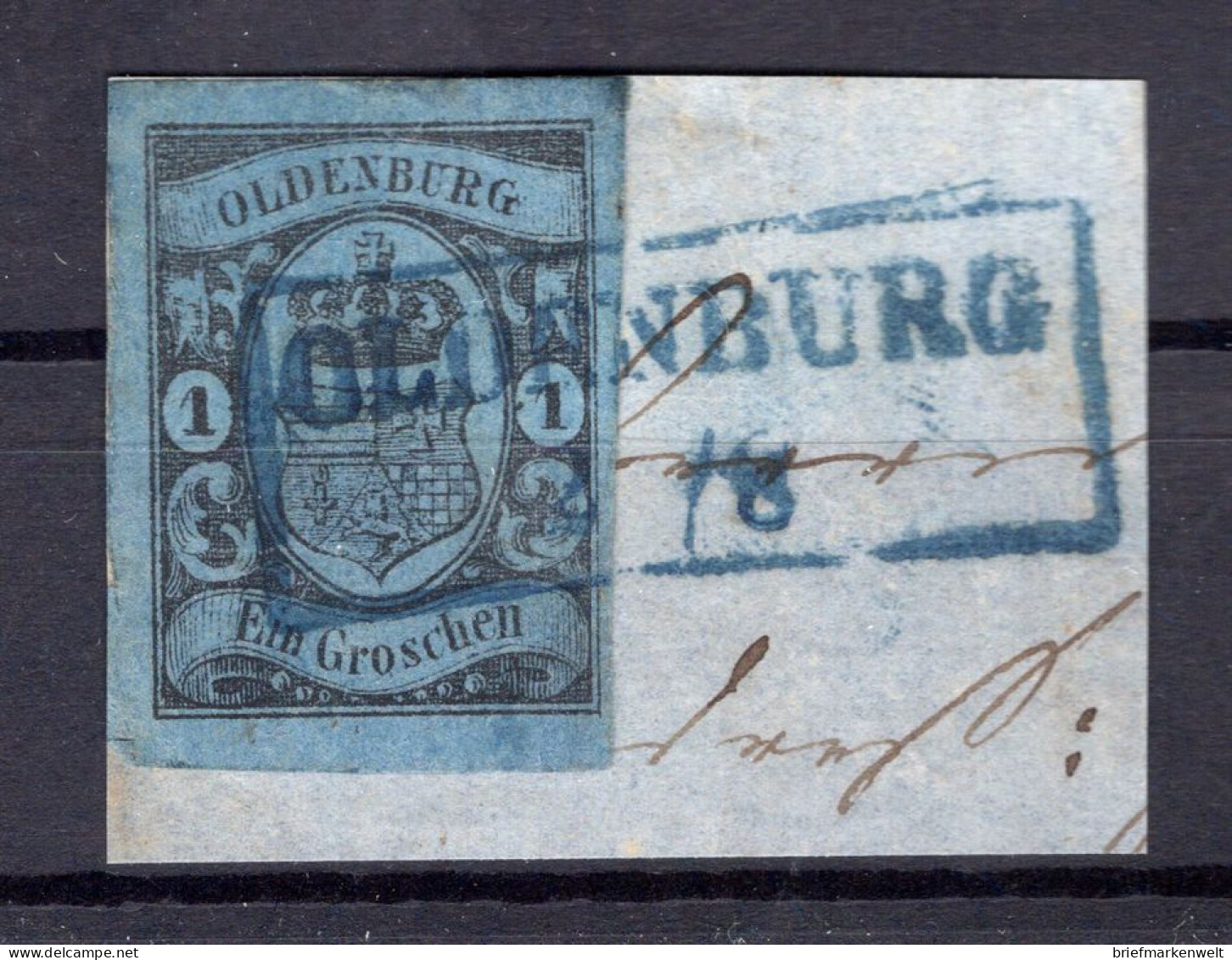 Oldenburg 6 Herrlich Auf Gest. Luxusbriefstück (T7044 - Oldenbourg