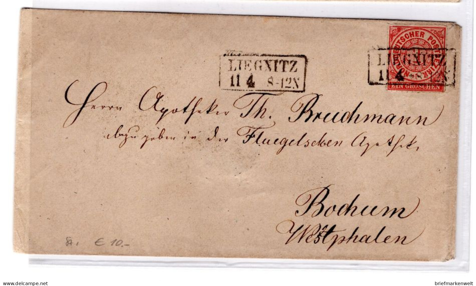 NDP 4 Sauberer Beleg LIEGNITZ Nach BOCHUM (17670 - Other & Unclassified