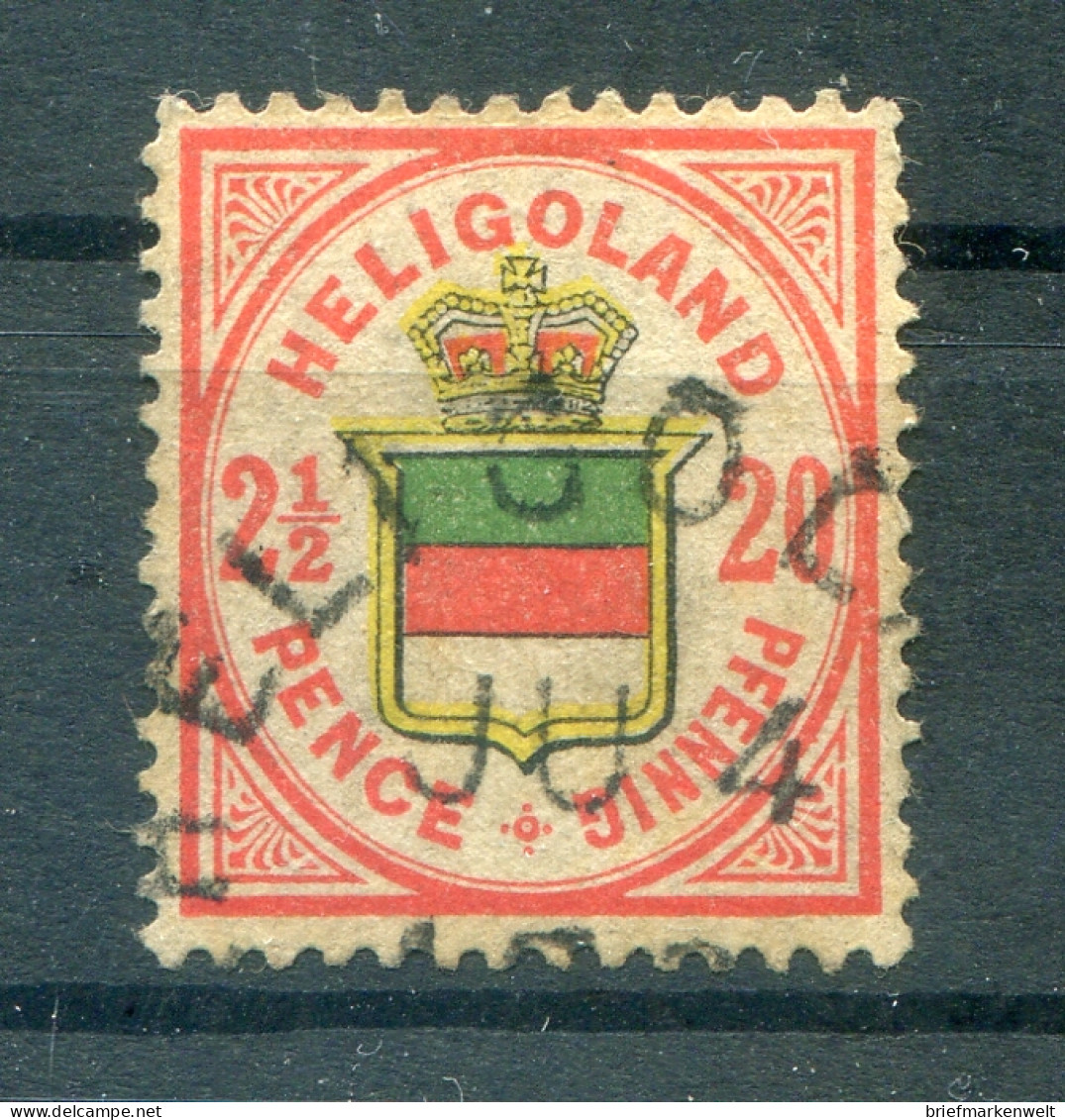Helgoland 18f Farbe Gest. BPP 90EUR (T1782 - Heligoland
