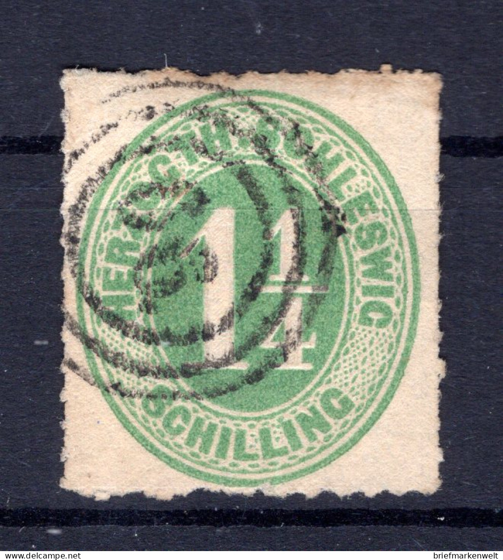 Schleswig-H. 4 Mit Nummernstempel 66 Gest. (AA2692 - Schleswig-Holstein