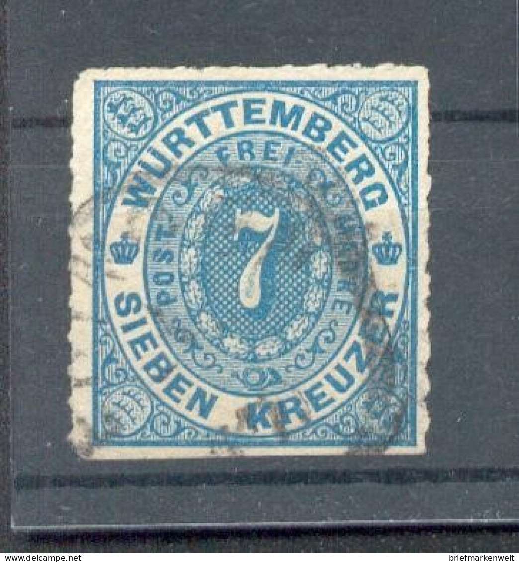 Württemberg 39a ZS SCHRAFFUR Gest. 40EUR (27189 - Autres & Non Classés