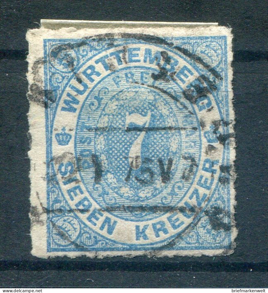 Württemberg 39b Farbe Gest. 80EUR (K3234 - Autres & Non Classés