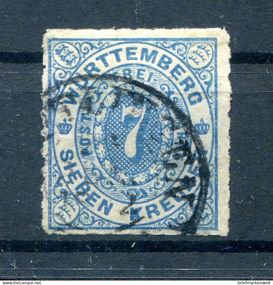 Württemberg 39b Farbe Gest. 80EUR (11291 - Autres & Non Classés