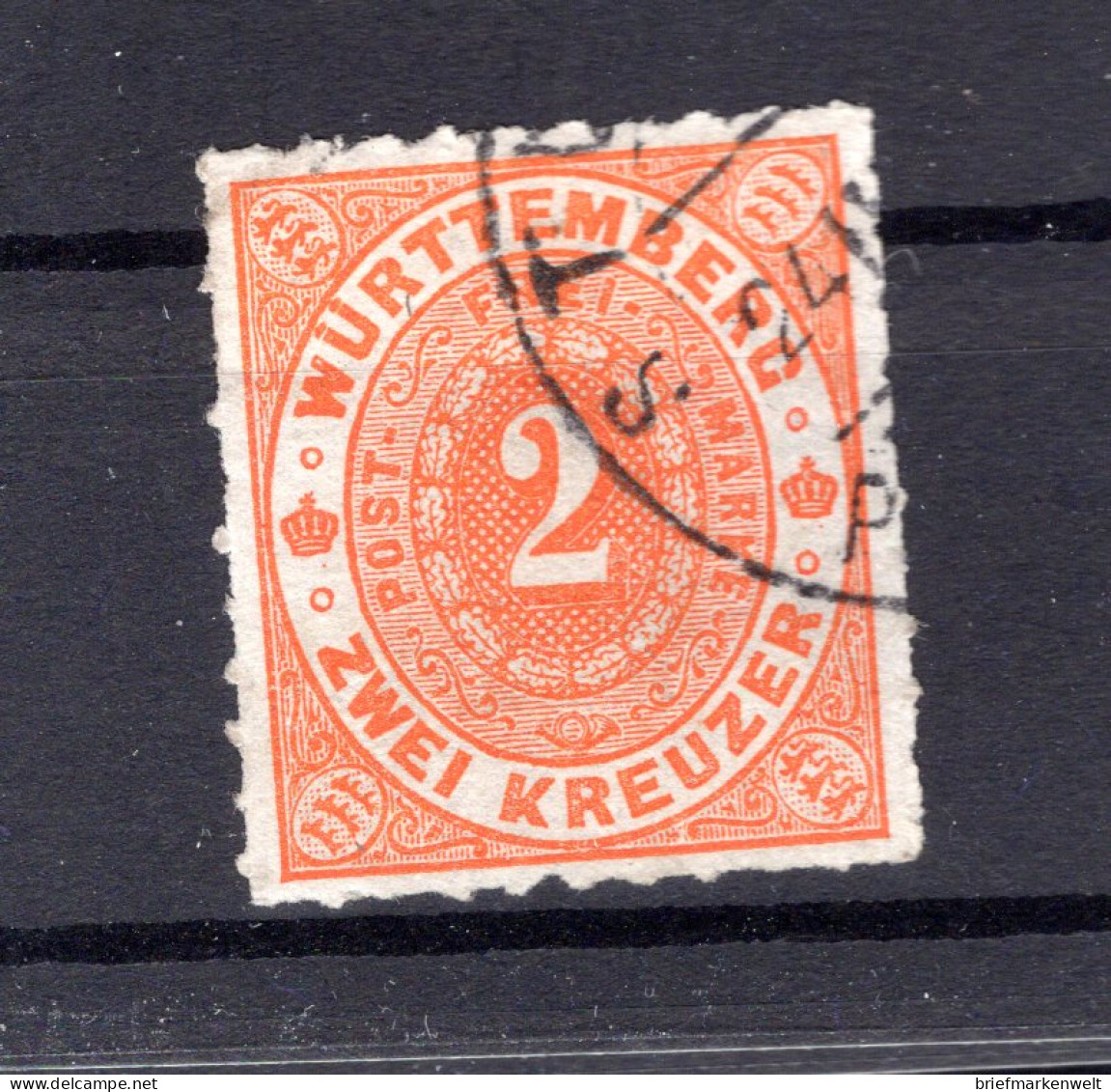 Württemberg 37b Tiefe Farbe Gest. 300EUR (19110 - Autres & Non Classés