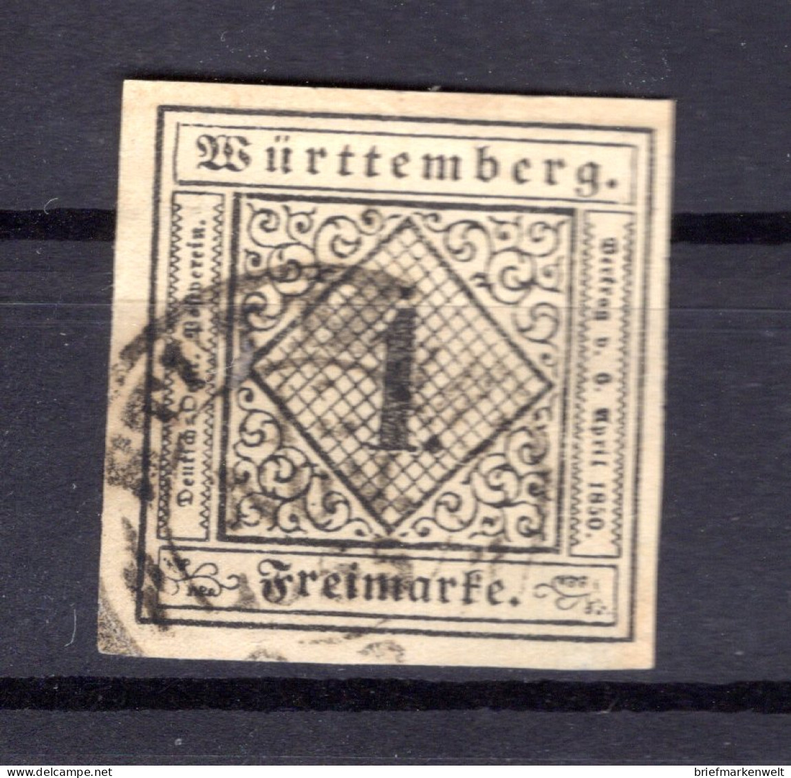 Württemberg 1 Tadellos Gest. 130EUR (K0335 - Autres & Non Classés