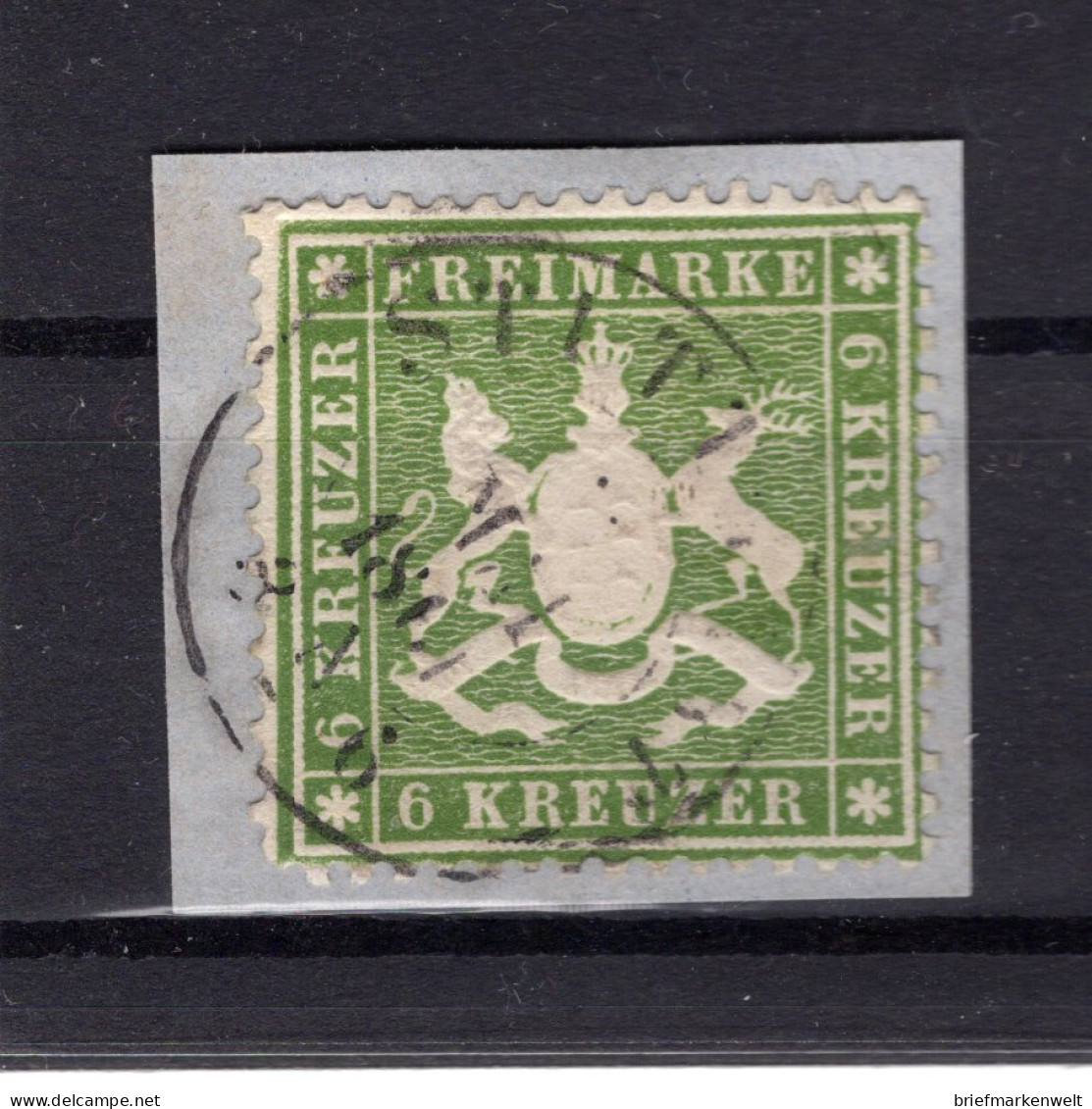 Württemberg 18xa Herrlich Auf Gest. Luxusbriefstück BPP 150EUR (K0333 - Autres & Non Classés