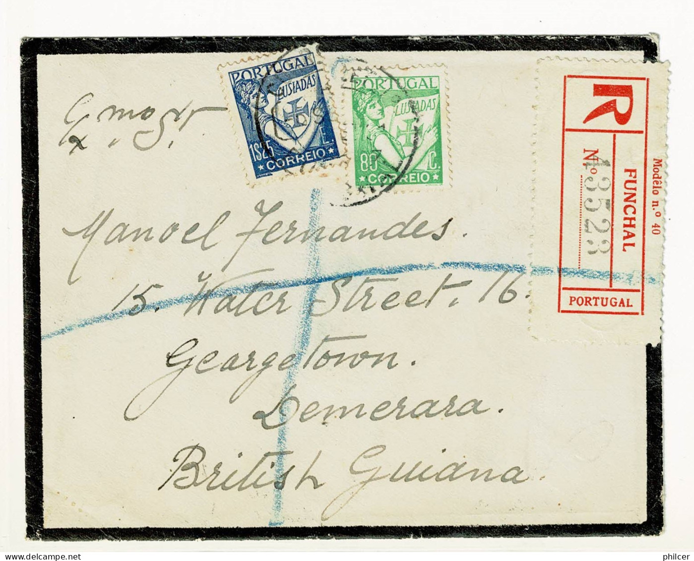 Portugal, 1931, # 527, For British Guiana - Lettres & Documents