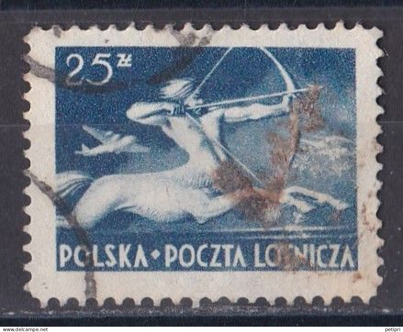 Pologne -  Poste Aérienne  Y&T  N ° 19  Oblitéré - Usados