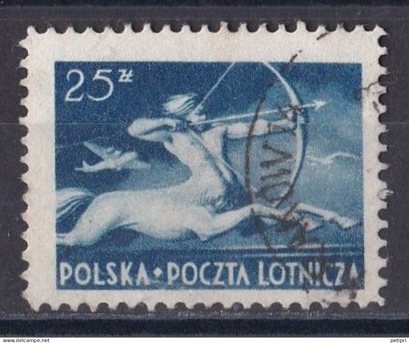 Pologne -  Poste Aérienne  Y&T  N ° 19  Oblitéré - Usados