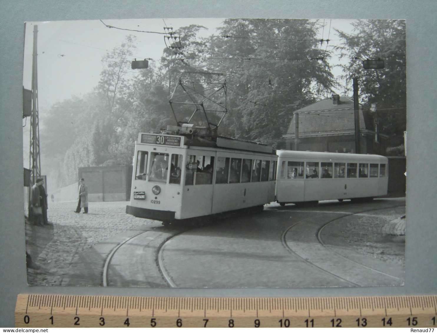 Photo Cliché J. BAZIN - Mariemont - Tram - Tramway - Ligne 30 - Morlanwelz