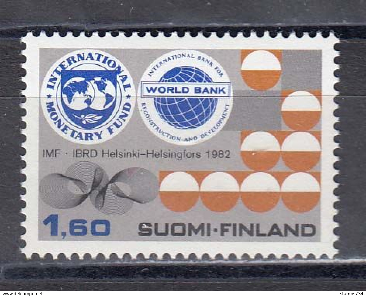 Finland 1982 - Assembly Of Committees Of The International Monetary Fund And The World Bank, Mi-Nr. 901, MNH** - Unused Stamps