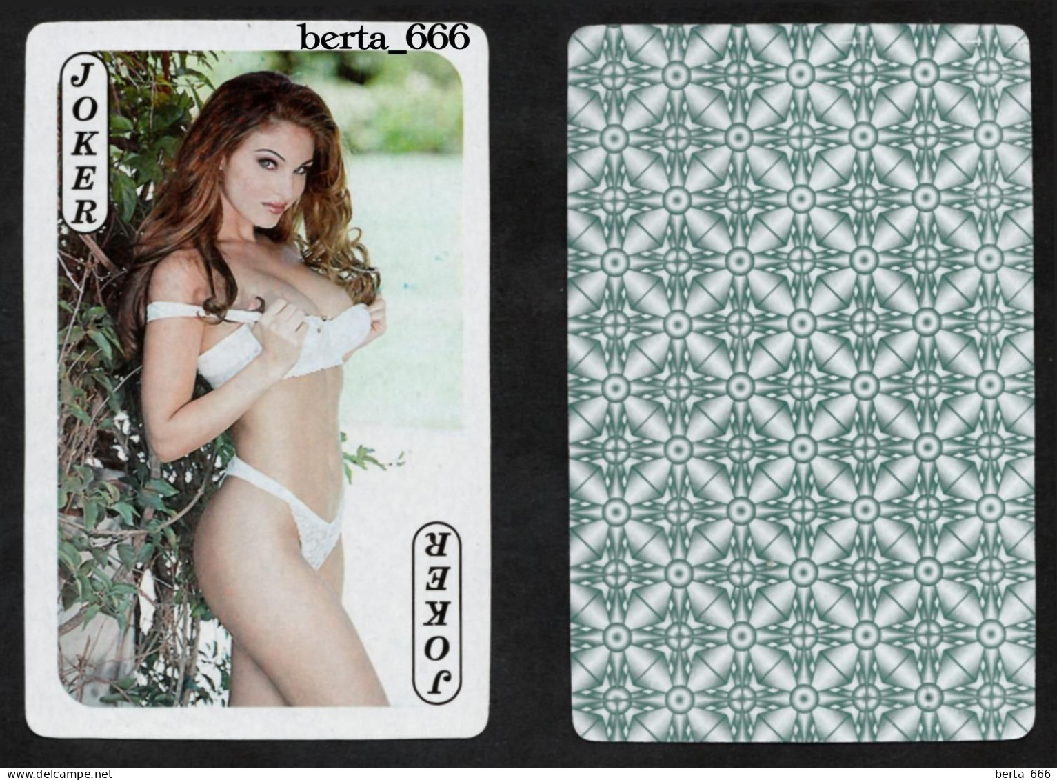 # 2 Joker Playing Card * Erotic Woman - Barajas De Naipe
