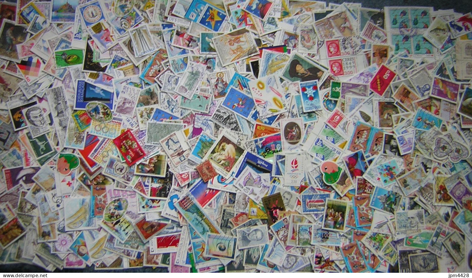 France Lot Vrac De 1070grs TP Oblitérés, Miliers De Timbres, Bon Lot  - Sans Papier - Certains Timbres En XX Exemplaires - Lots & Kiloware (mixtures) - Min. 1000 Stamps