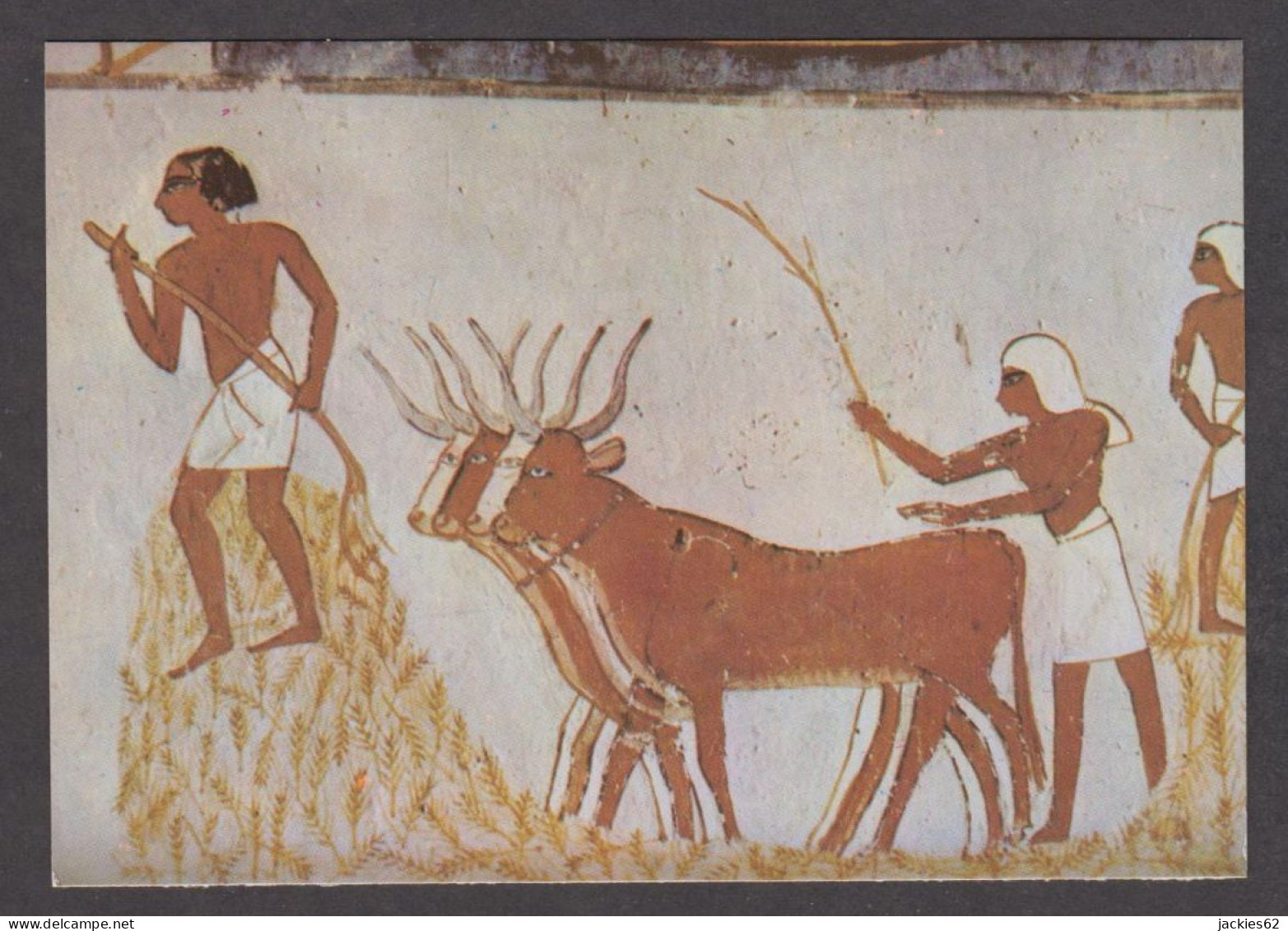 114479/ LUXOR, Sheikh Abd El-Qurna, Tomb Of Noble Menna (TT69), *Oxen Threshing The Corn* - Luxor