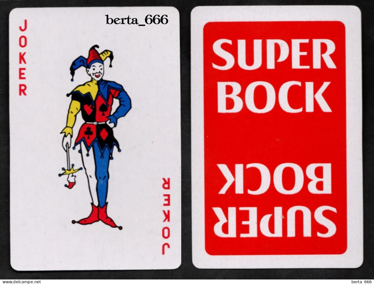 Joker Playing Card * Super Bock Beer - Barajas De Naipe