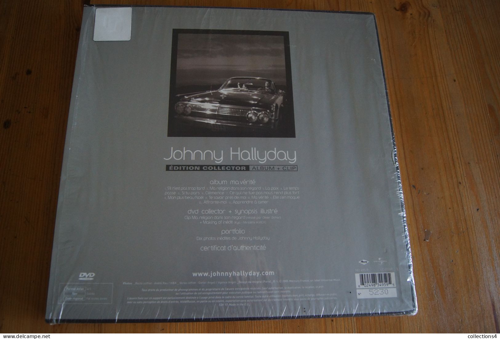 JOHNNY HALLYDAY MA VERITE EDITION COLLECTOR COFFRET NEUF VALEUR+CD DVD 2005 - Rock