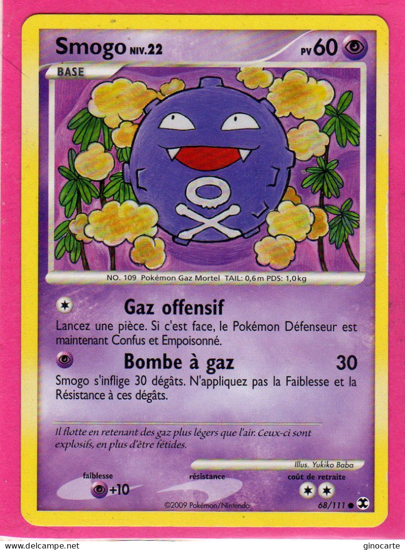 Carte Pokemon 2009 Platine Rivaux Emmergeants 68/111 Smogo 60pv Neuve - Platinum