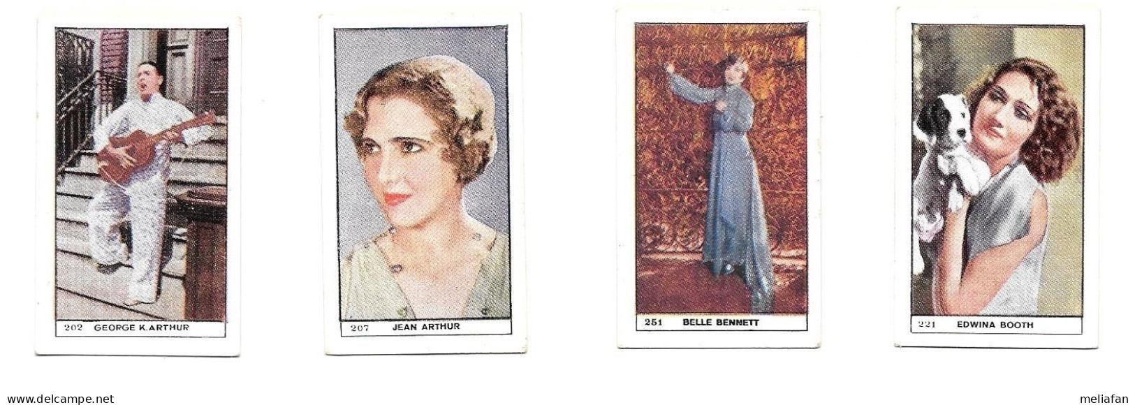 KB1963 - VIGNETTES 3.5 X 6 - GEORGES ARTHUR - JEAN ARTHUR - EDWINA BOOTH - BELLE BENNETT - Photographs