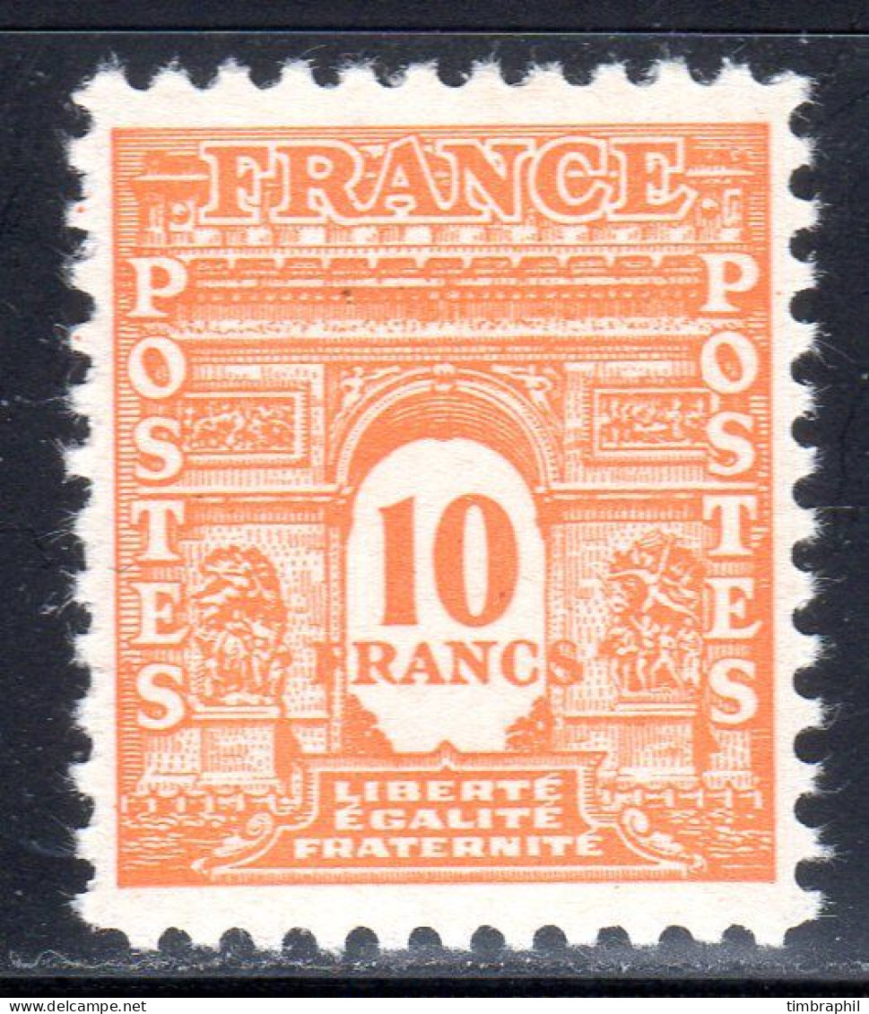 N° 629 (Arc De Triomphe) Neuf* SUPERBE: COTE= 21 € - 1944-45 Arc De Triomphe