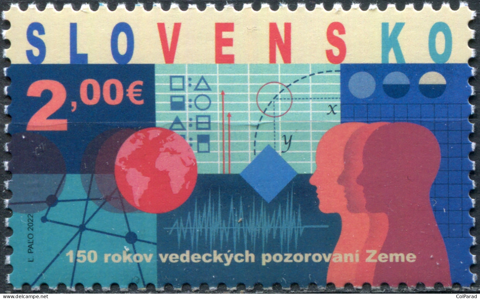 SLOVAKIA - 2022 - STAMP MNH ** - Scientific Research Of The Earth - Unused Stamps