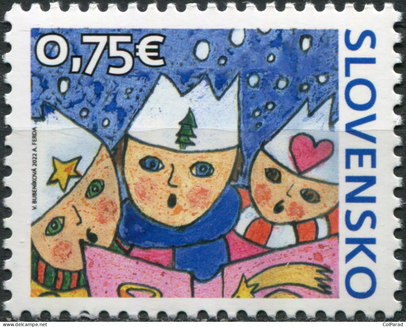 SLOVAKIA - 2022 - STAMP MNH ** - Christmas Carolers - Nuevos