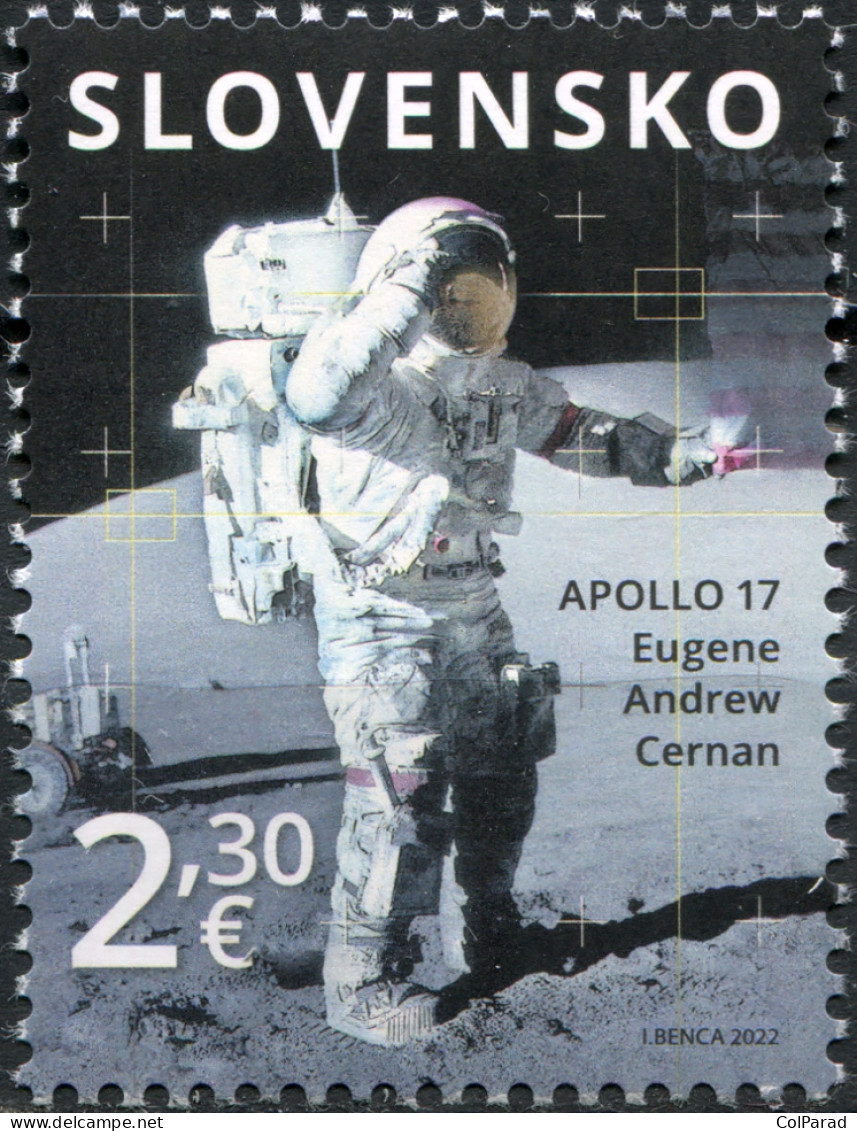 SLOVAKIA - 2022 - STAMP MNH ** - 50th Anniversary Of The Apollo 17 Mission - Ungebraucht