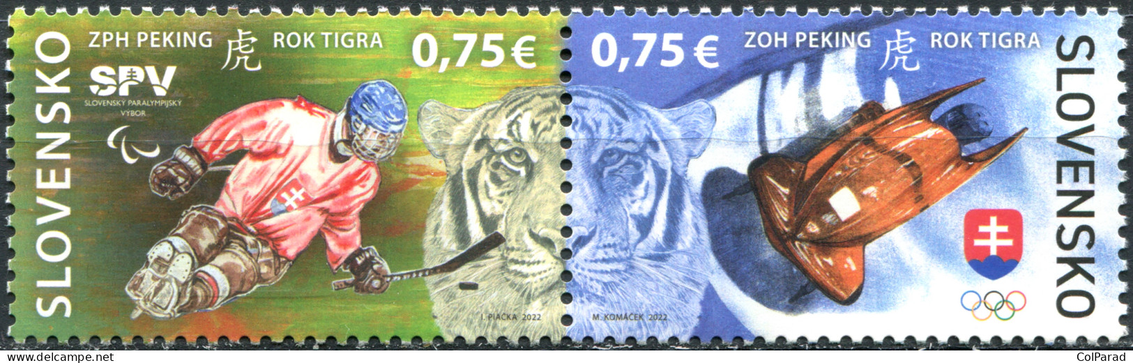 SLOVAKIA - 2022 - BLOCK MNH ** - Winter Olympic And Paralympic Games - Beijing - Nuevos