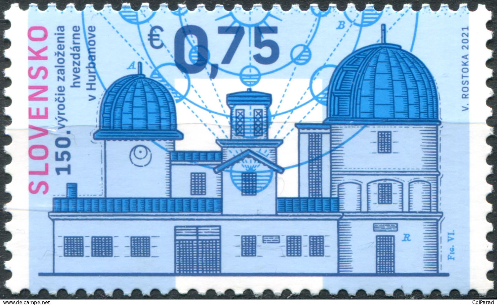 SLOVAKIA - 2021 - STAMP MNH ** - Observatory In Hurbanovo - Ongebruikt