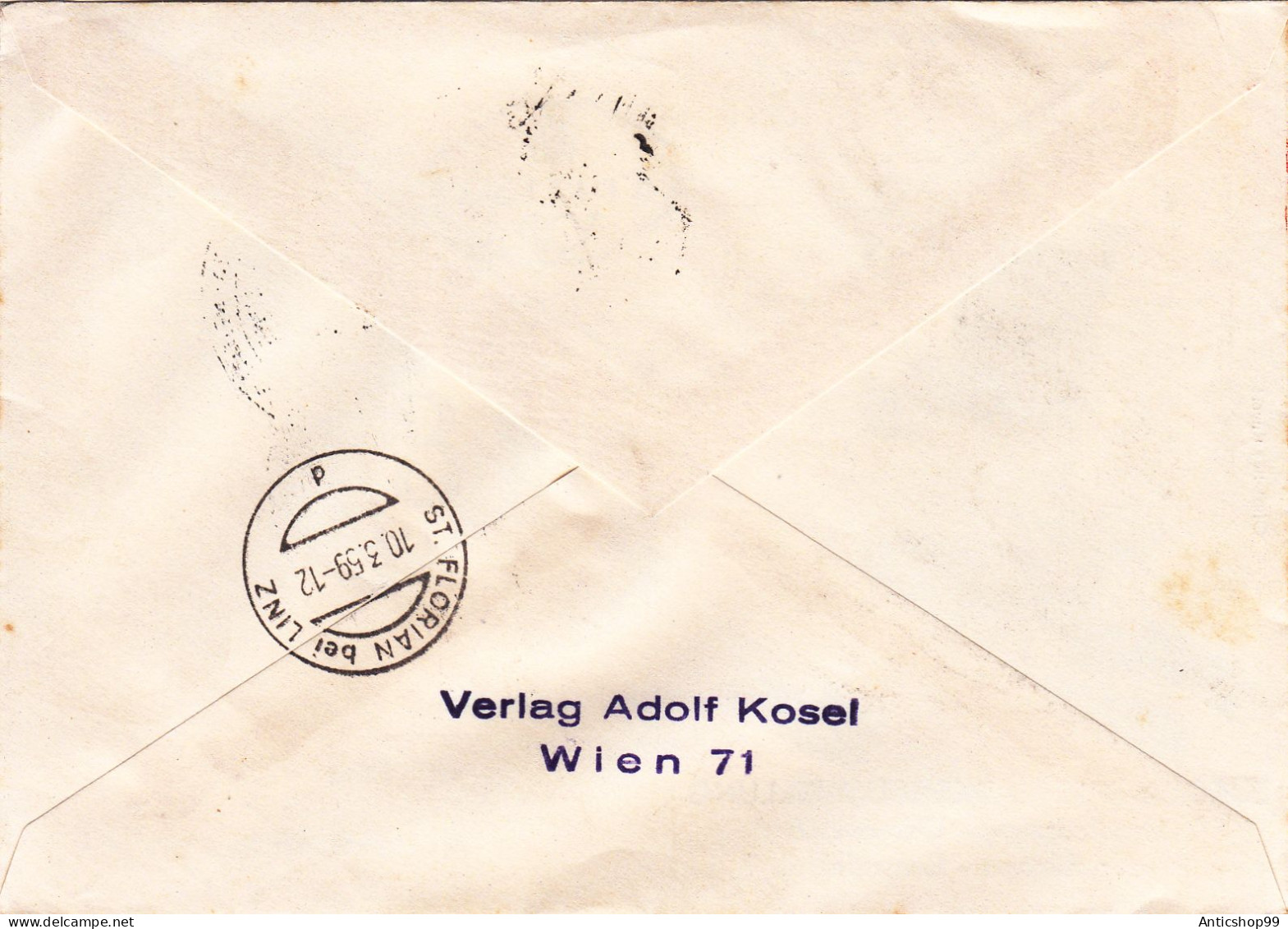 EUROPA BRIEFMARKEN ,    COVERS FDC   1959  AUSTRIA - 1959