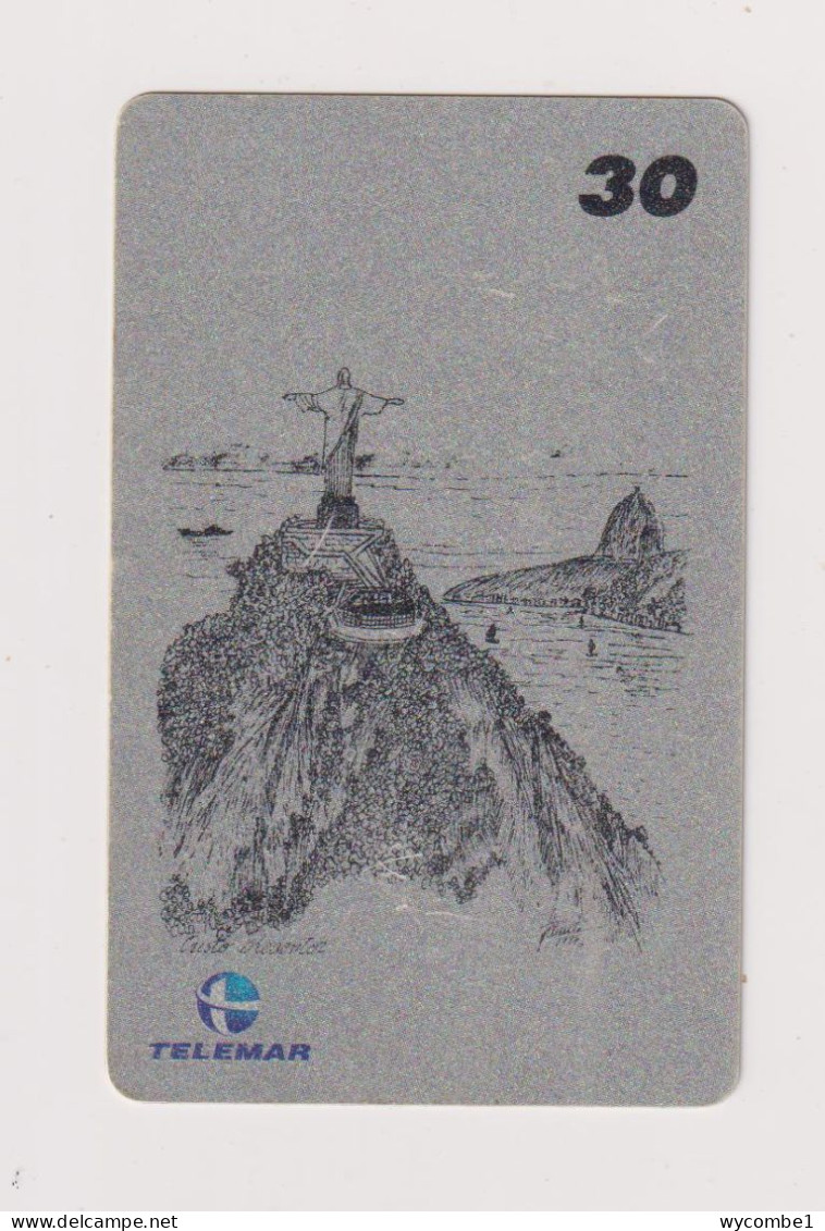 BRASIL -  Christ The Redeemer Inductive Phonecard - Brazil