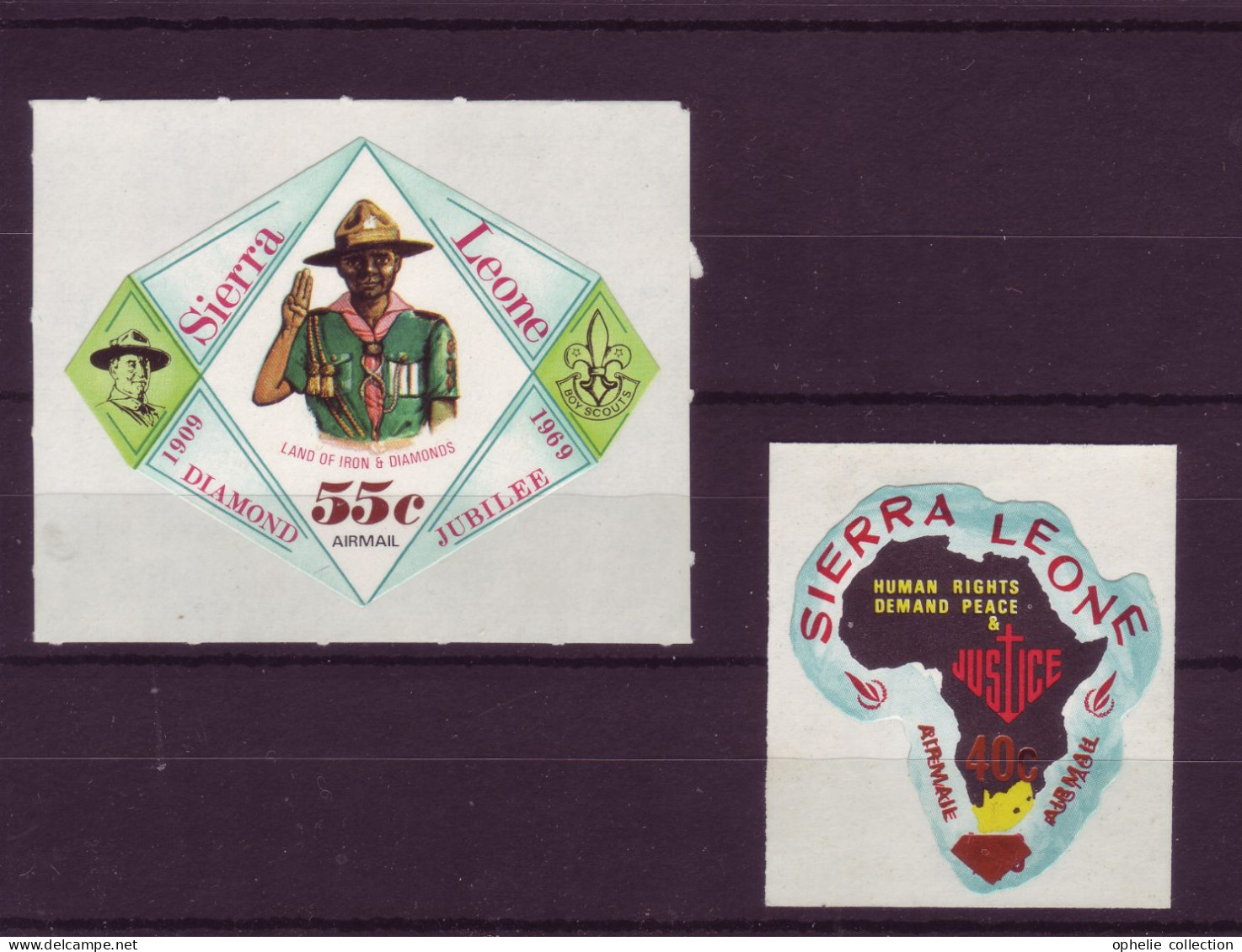 Afrique - Sierra Leone - Insolite Stamps - 2 Timbres Différents - 6878 - Sierra Leone (1961-...)