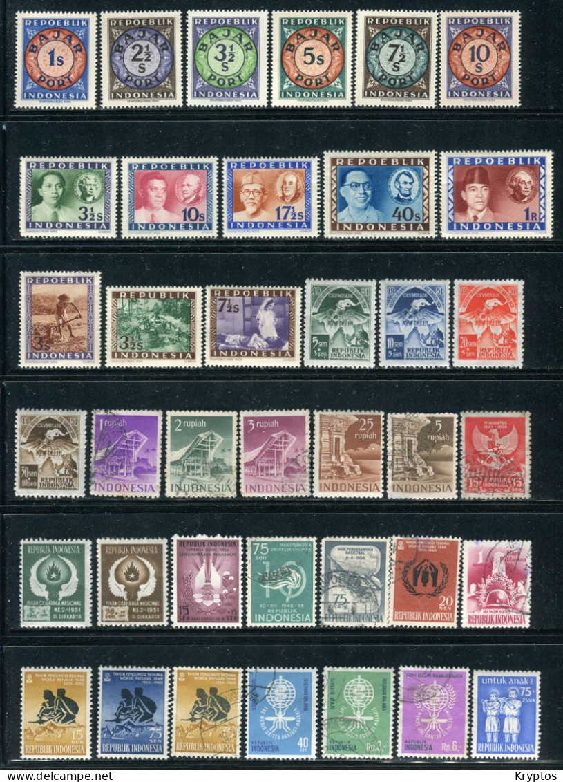 Indonesia. Collection Of 12 PAGES! Mixed Condition. OFFER - Indonesia