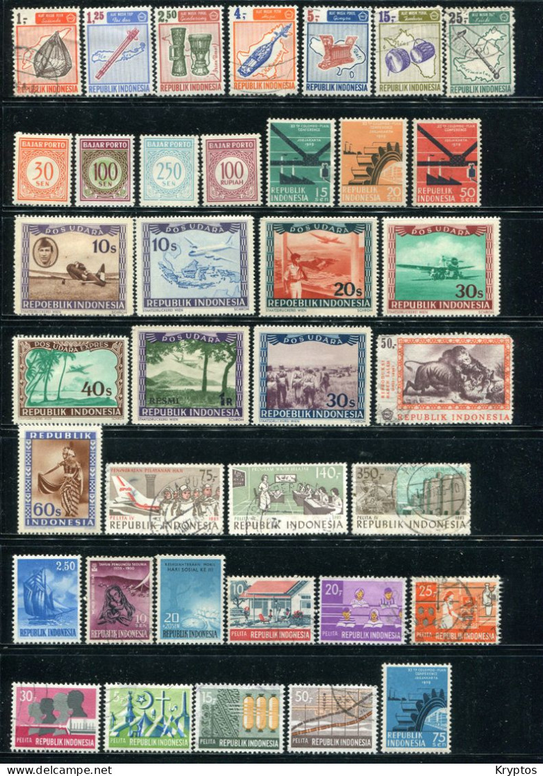 Indonesia. Collection Of 12 PAGES! Mixed Condition. OFFER - Indonesia