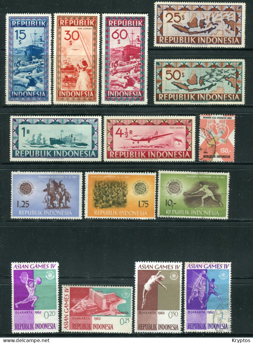 Indonesia. Collection Of 12 PAGES! Mixed Condition. OFFER - Indonesia