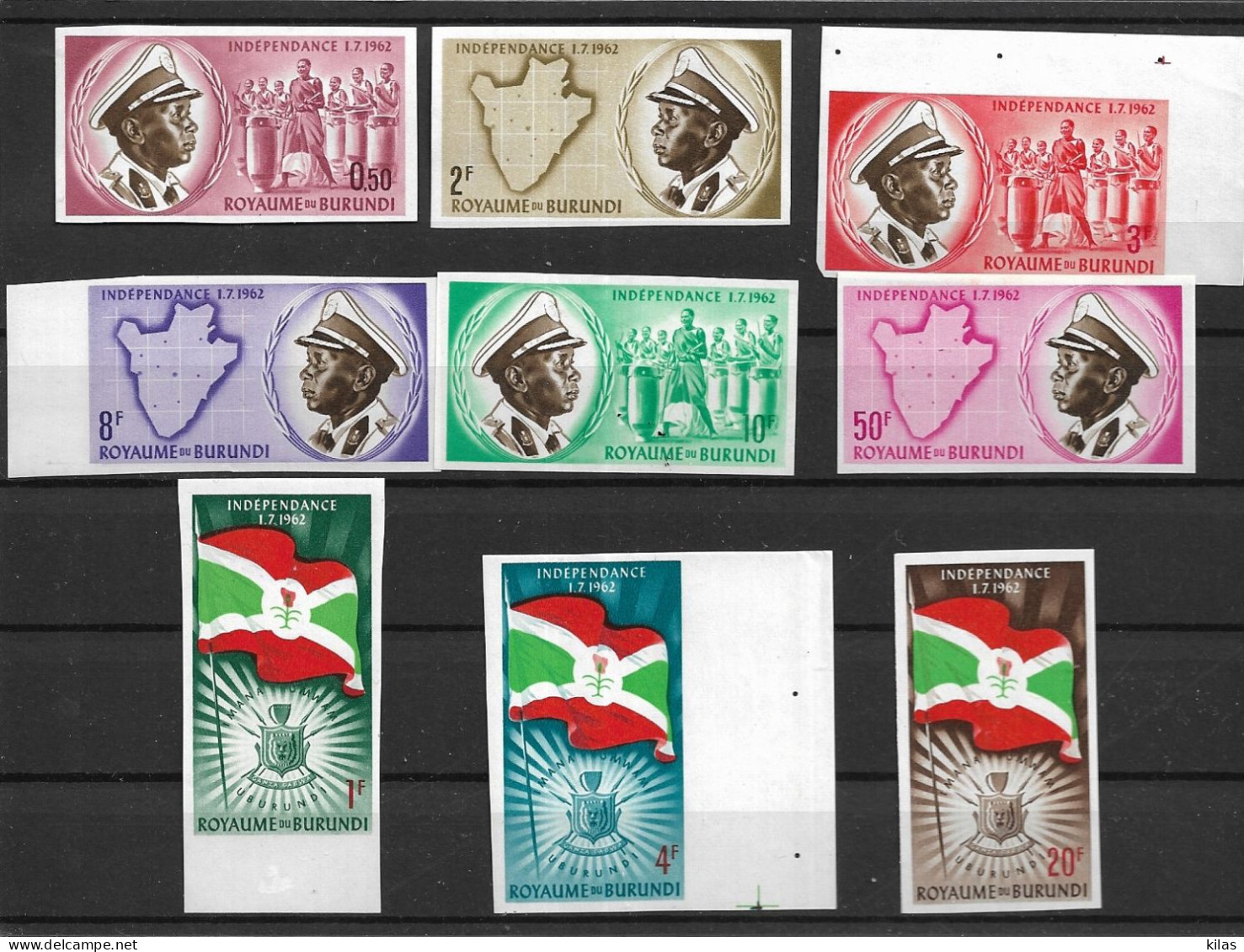 BURUNDI 1962 INDEPENDENCE , Imperforated MNH - Nuovi