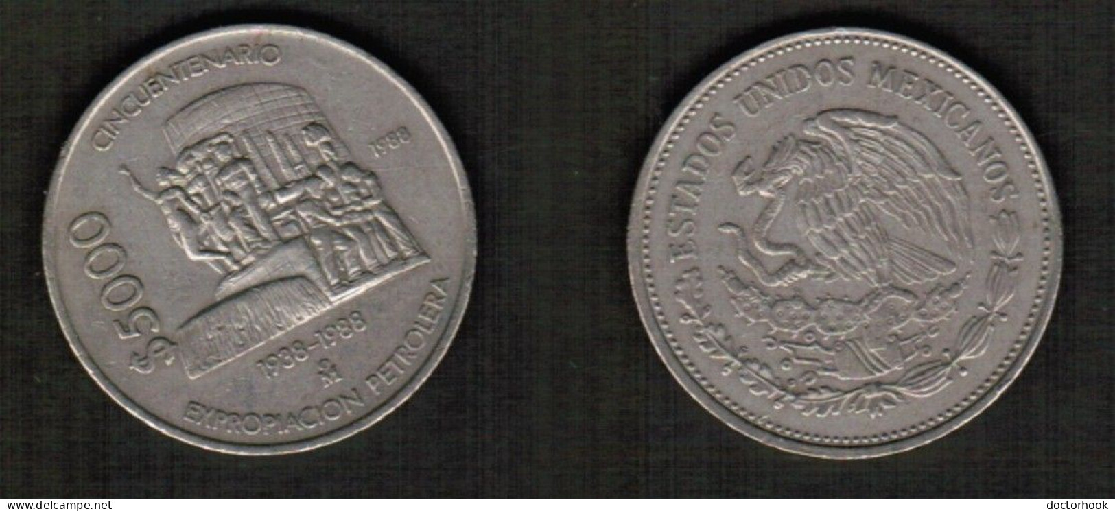 MEXICO   5000 PESOS 1988 (KM # 531) #7775 - Mexico