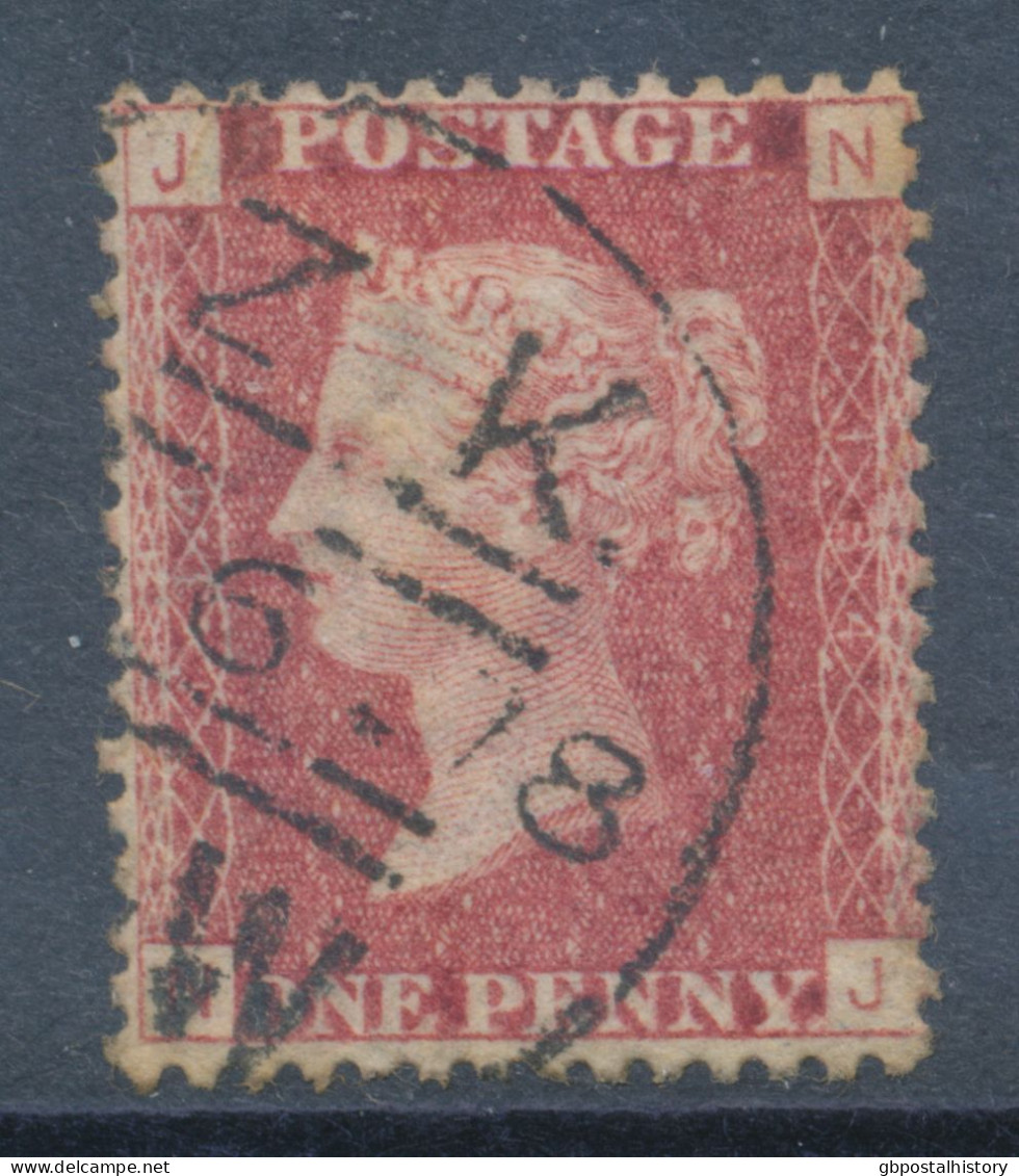 GB QV LE 1d Red-brown Pl.134 (NJ) Superb Used With NPB CDS Single Circle „S.W.“ (LONDON), ...6.1878 - Used Stamps