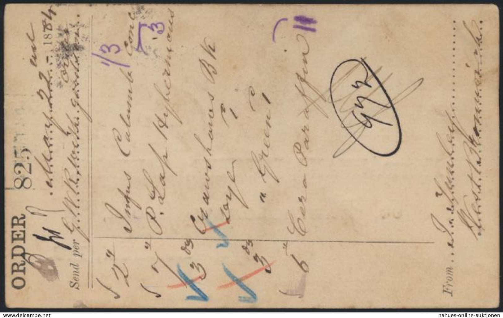 Großbritannien Ganzsache 1/2p Queen Victoria Privater Zudruck Evans, Lescher & - Brieven En Documenten