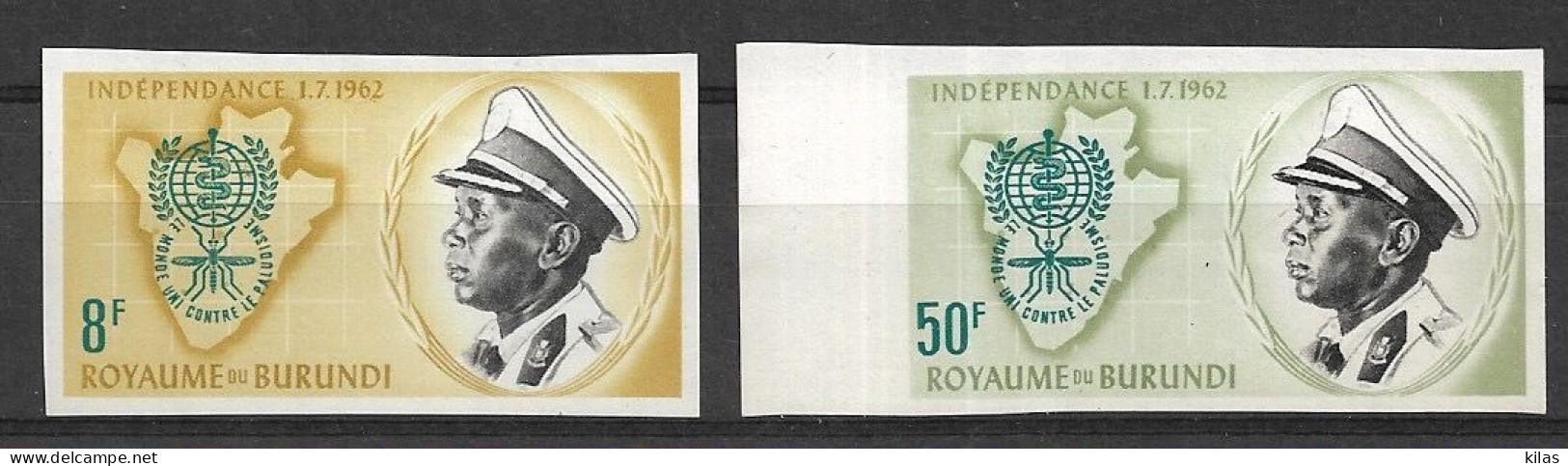 BURUNDI 1962 ERADICATION OF MALARIA, Imperforated MNH - Unused Stamps