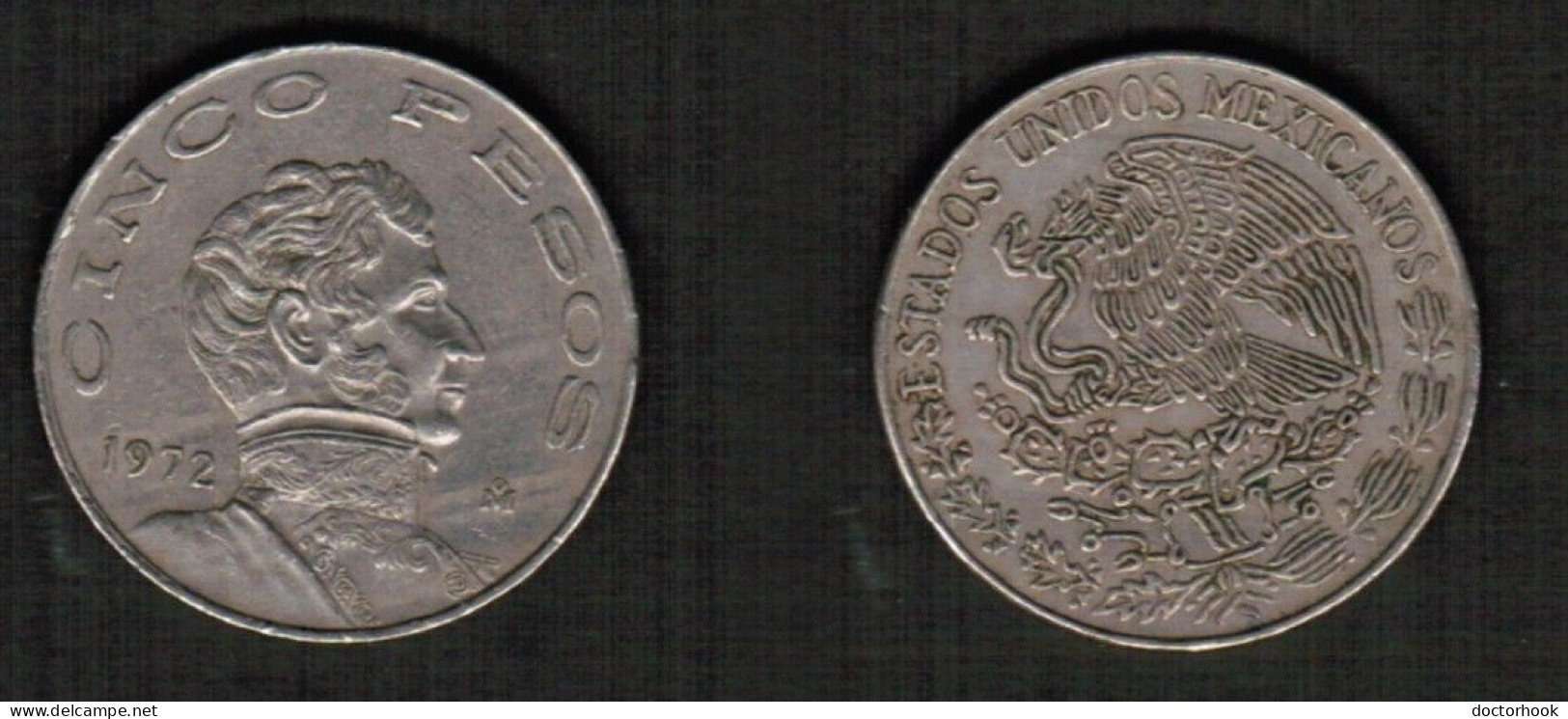 MEXICO   5 PESOS 1972 (KM # 472) #7776 - Messico