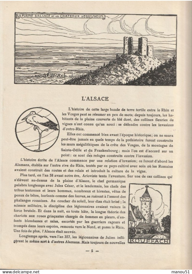 ALSACE Et LORRAINE - Les Vosges - Illustration De Hansi - Alsace