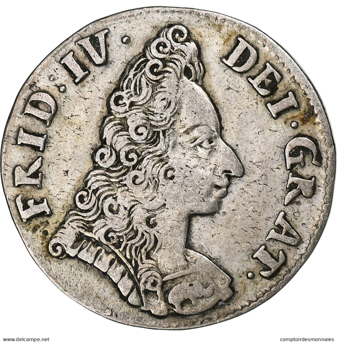 Danemark, Frederik IV, 8 Skilling, 1703, Copenhagen, Argent, TTB, KM:470 - Denmark