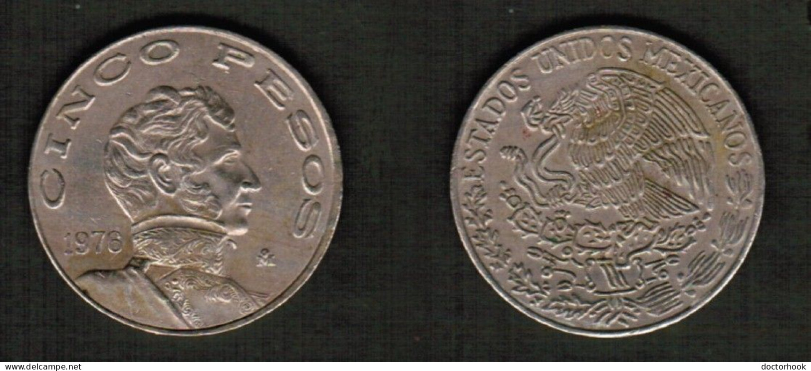 MEXICO   5 PESOS 1978 (KM # 472) #7778 - Mexique