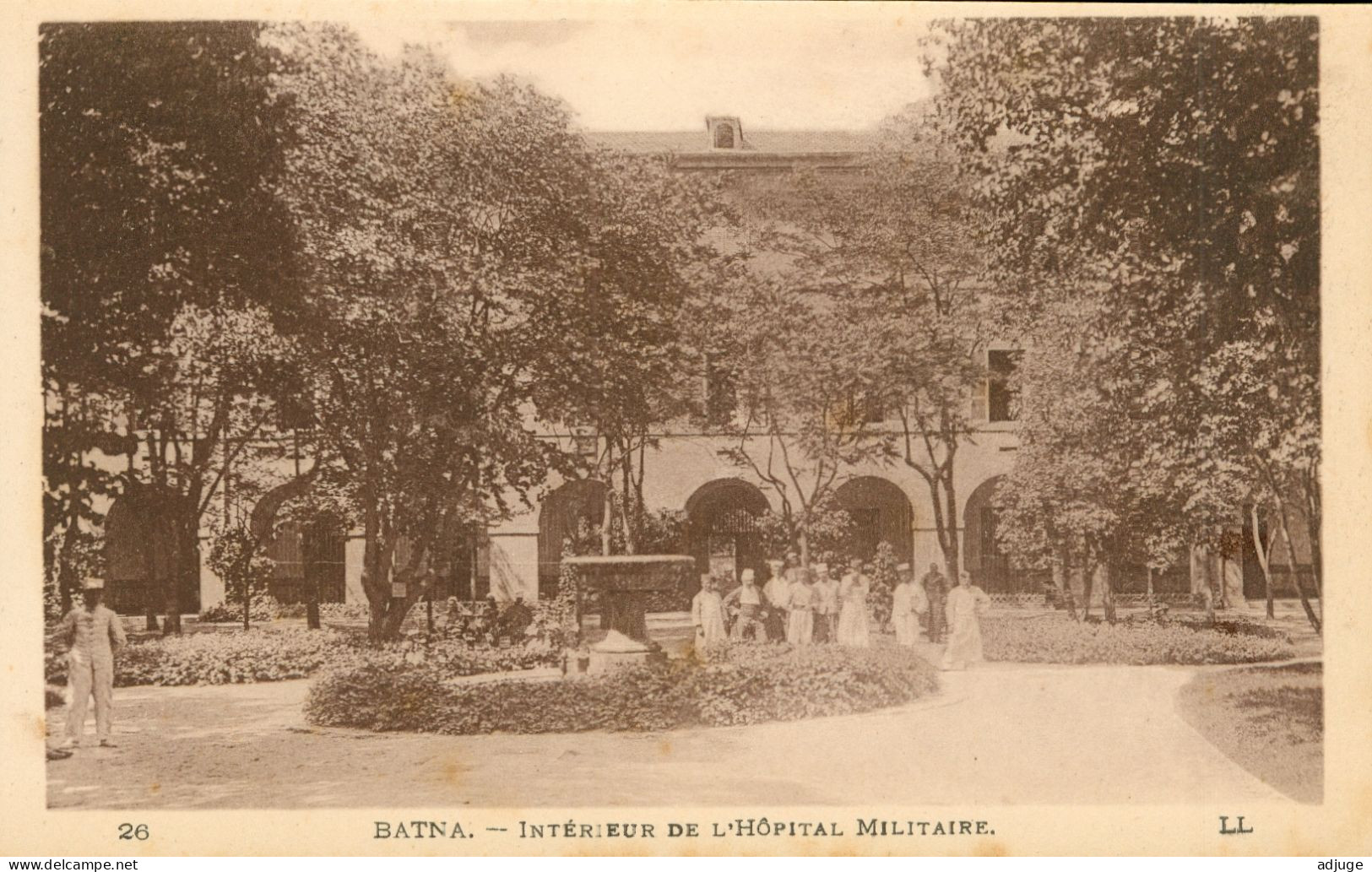 CPA - Algérie - BATNA - Intérieur De L'Hôpital Militaire- Ref. LL N° 26 _ J. Bernard Papeterie Tabacs BATNA* - Batna