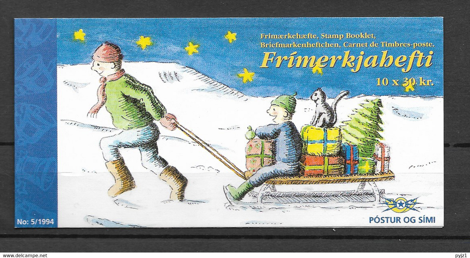 1994 MNH Iceland Booklet Mi 816 Postfris** - Postzegelboekjes