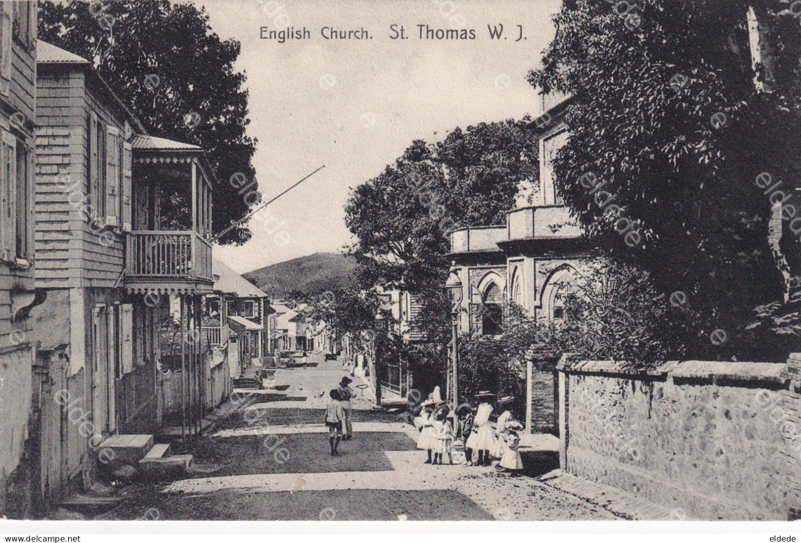 Danish West Indies D.W.I.   St Thomas  English Church Edit Fraas - Amerikaanse Maagdeneilanden