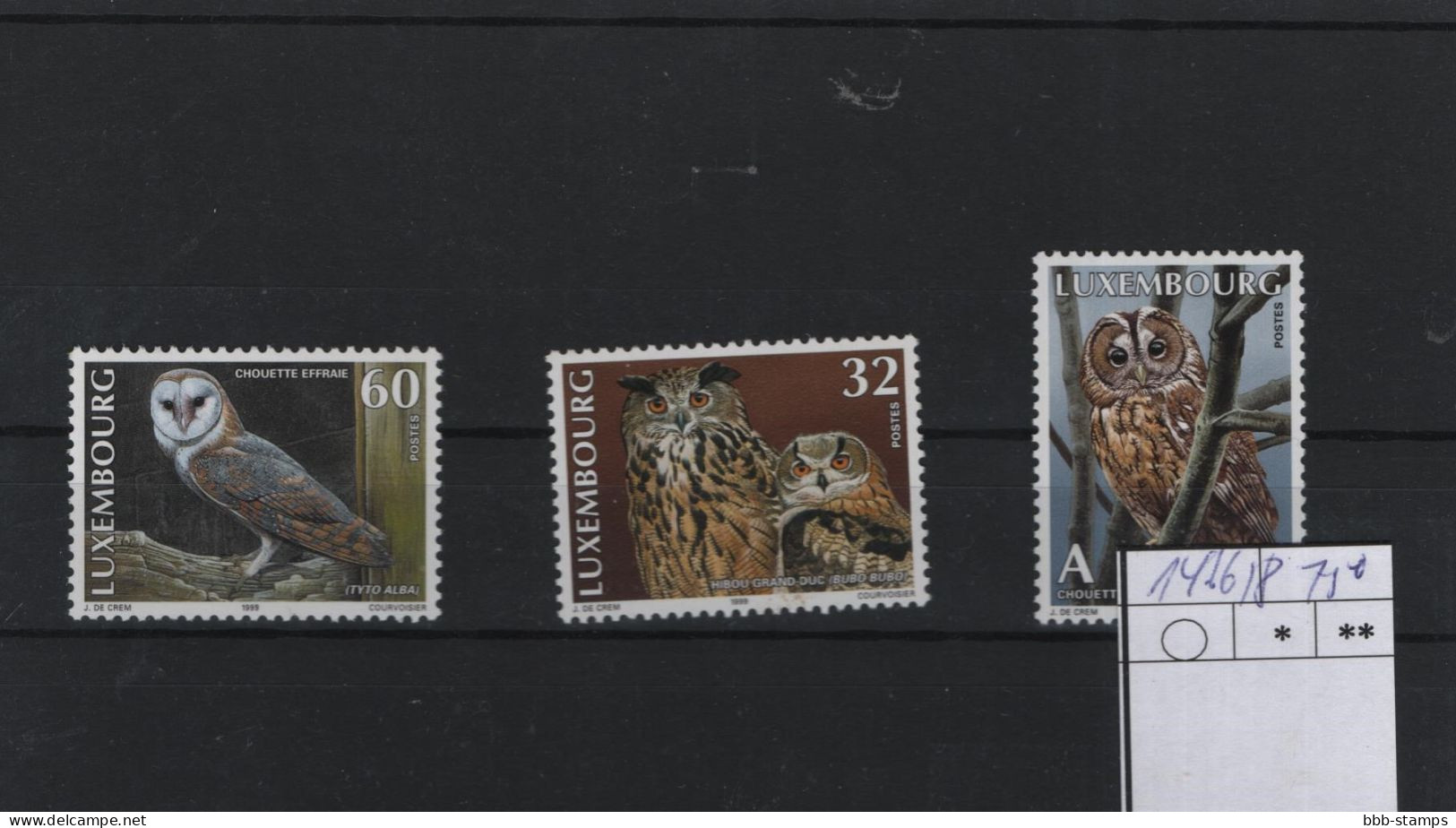 Luxemburg Michel Cat.No. Mnh/** 1466/1468 Birds - Nuovi