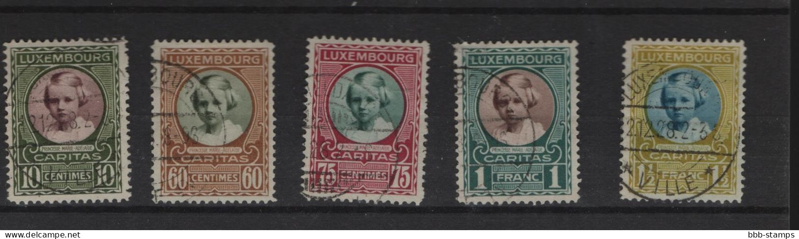 Luxemburg Michel Cat.No.  Used  208/212 (2) - Used Stamps