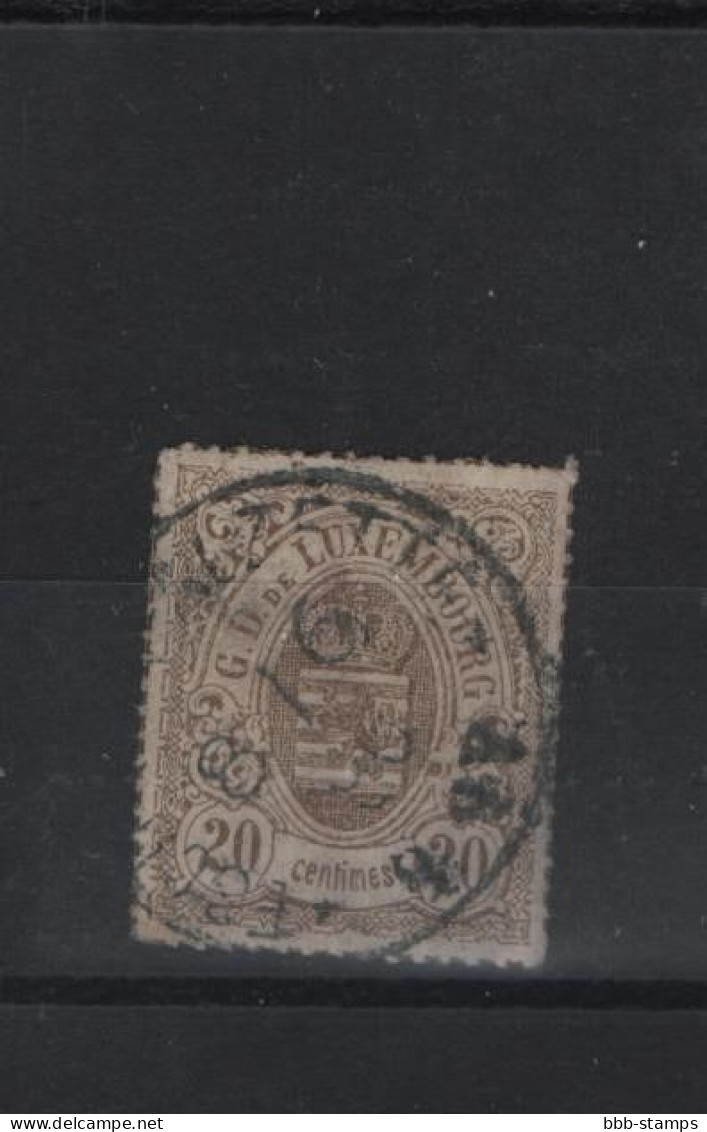 Luxemburg Michel Cat.No. Used 19 Signd - 1859-1880 Stemmi